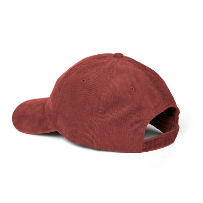 Orca Embroidered Navy Corduroy Baseball Cap
