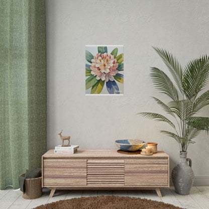 Rhododendron Blossom Watercolor Print 'Live Nature