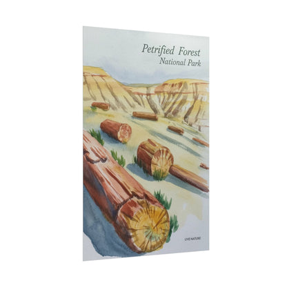 Petrified Forest National Park Watercolor Art Print