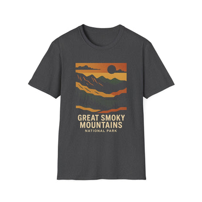 Unisex Softstyle T-Shirt - great smoky mountains (Front Only) - Unisex Softstyle T-Shirt