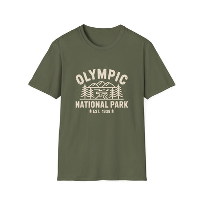Olympic National Park Graphic Unisex T-Shirt White