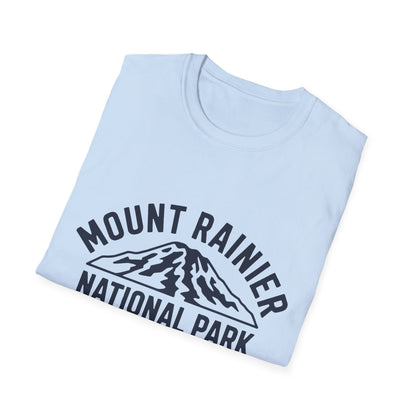 Mount Rainier National Park Logo T-Shirt - White Cotton