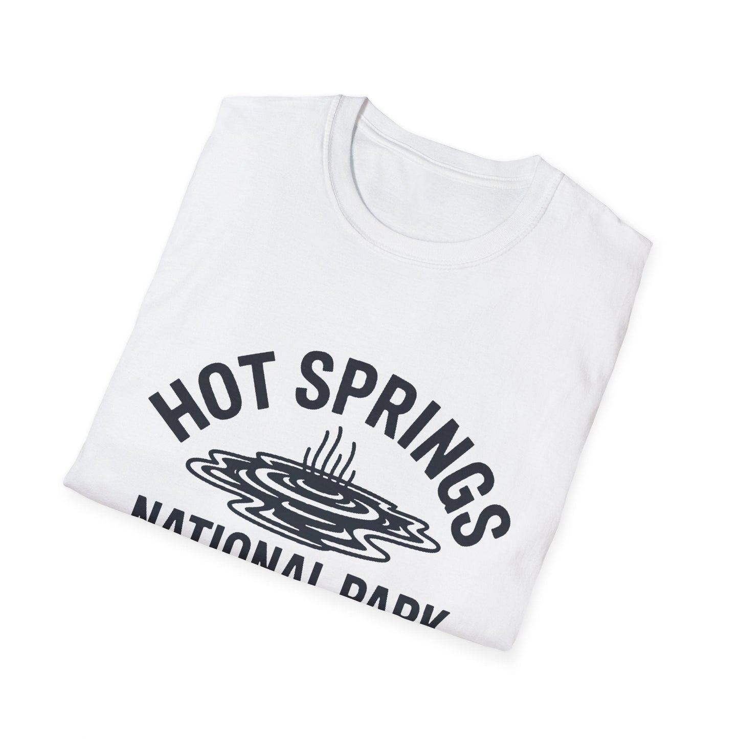Hot Springs National Park Logo T-Shirt - White Cotton