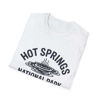 Hot Springs National Park Logo T-Shirt - White Cotton
