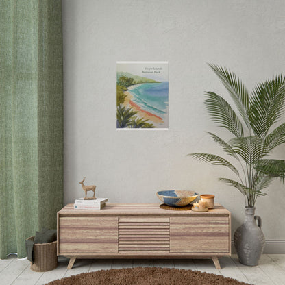 Virgin Islands National Park Watercolor Art Print