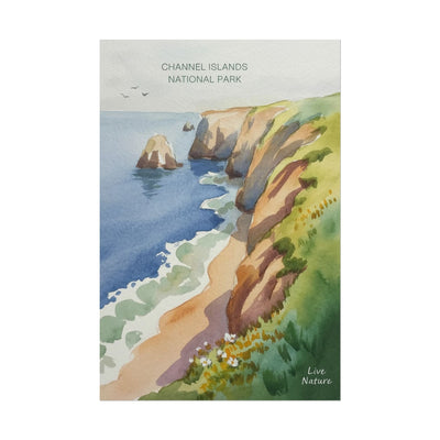 Channel Islands National Park Watercolor Poster Print