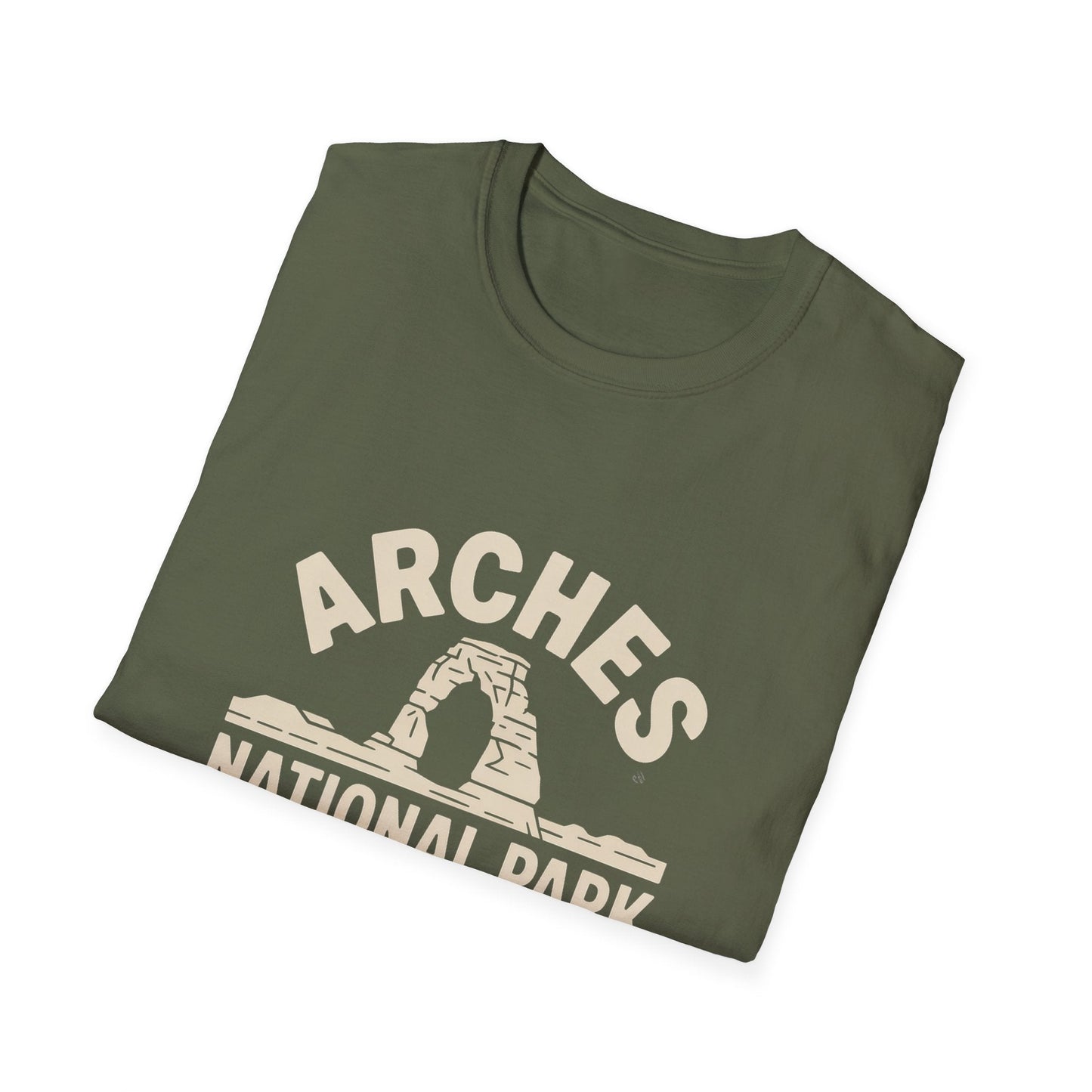 Arches National Park Retro T-Shirt - White Unisex