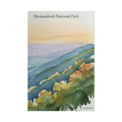 Shenandoah National Park Watercolor Art Print