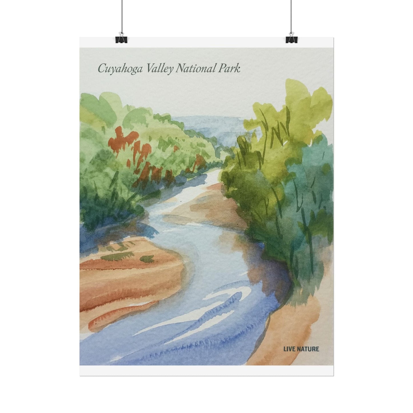 Cuyahoga Valley National Park Watercolor Art Print
