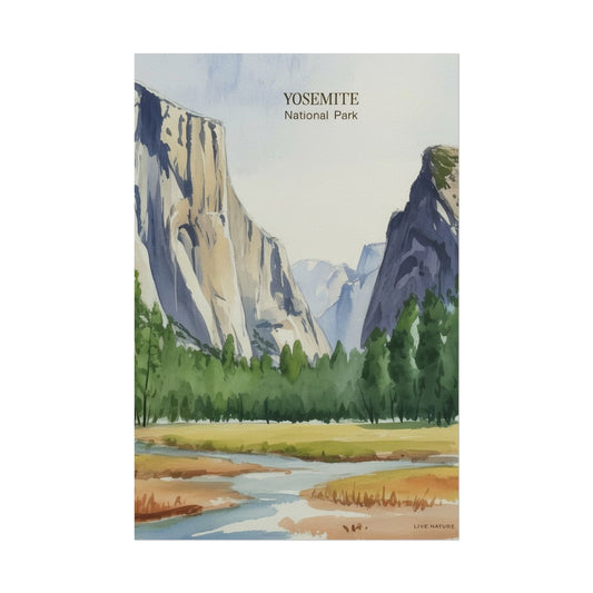 El Capitan Yosemite Watercolor Art Print