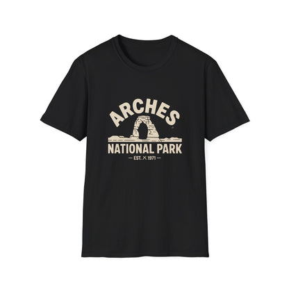 Arches National Park Retro T-Shirt - White Unisex