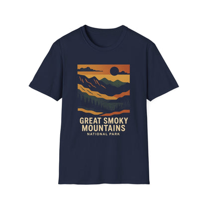 Unisex Softstyle T-Shirt - great smoky mountains (Front Only) - Unisex Softstyle T-Shirt