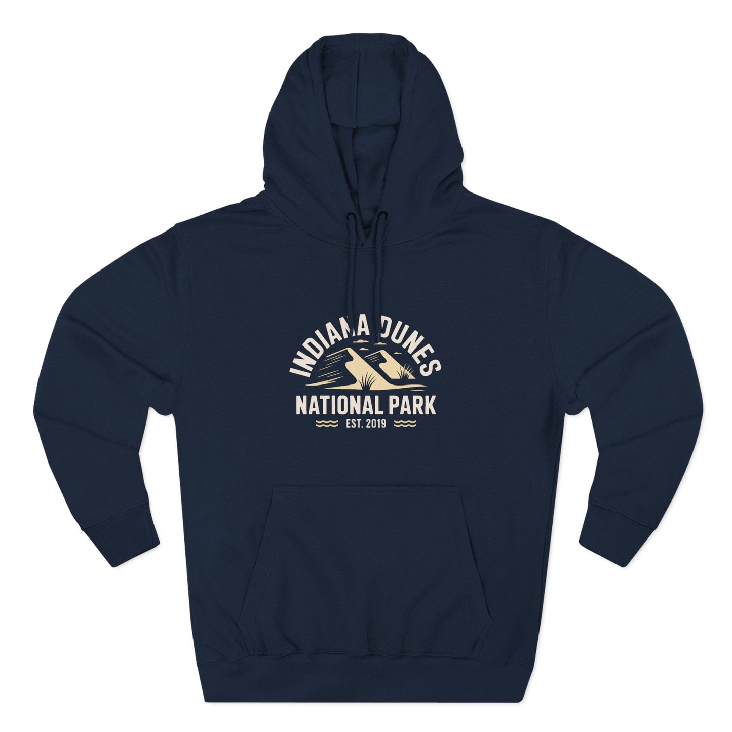 Indiana Dunes National Park Cotton Hoodie White