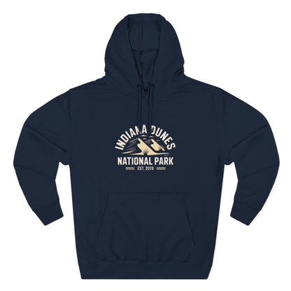 Indiana Dunes National Park Cotton Hoodie White