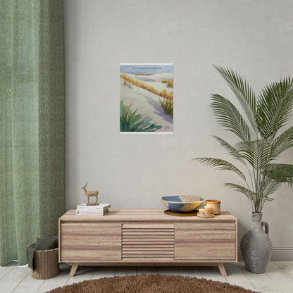 White Sands National Park Watercolor Art Print