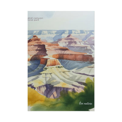 Grand Canyon National Park Watercolor Art Print