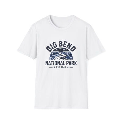 Big Bend National Park T-Shirt White Retro Design