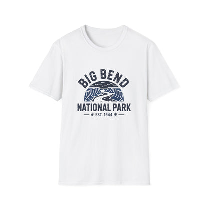 Big Bend National Park T-Shirt White Retro Design