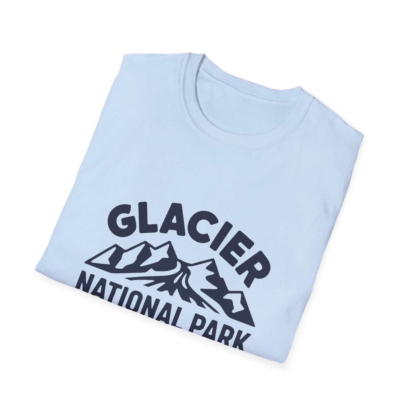 Glacier National Park Logo T-Shirt - White Cotton Tee