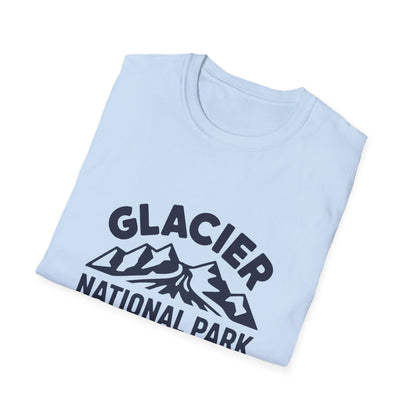 Glacier National Park Logo T-Shirt - White Cotton Tee