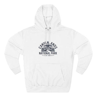 Canyonlands National Park Fleece Hoodie White