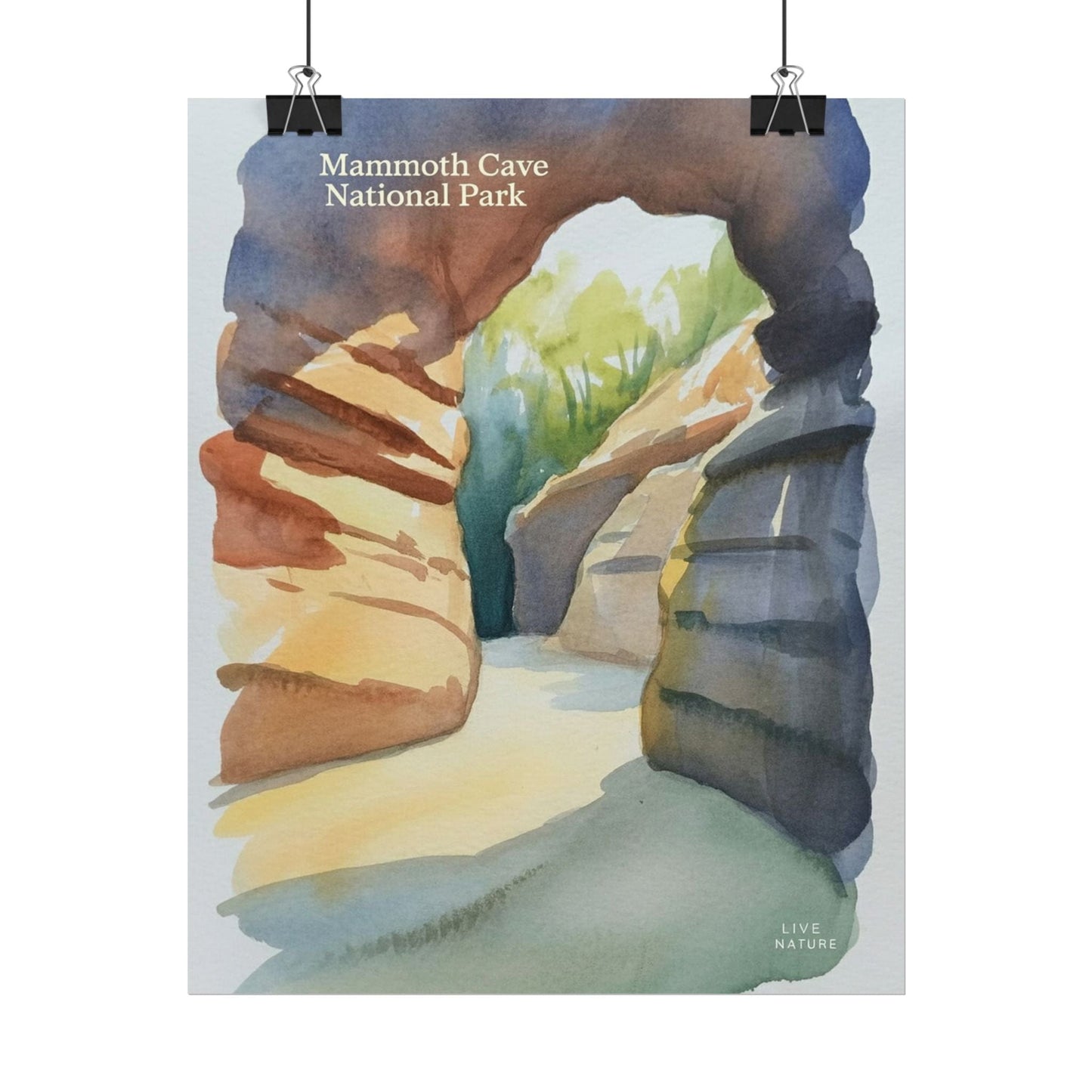 Mammoth Cave National Park Watercolor Art Print