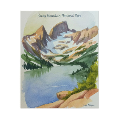 Rocky Mountain National Park Watercolor Print