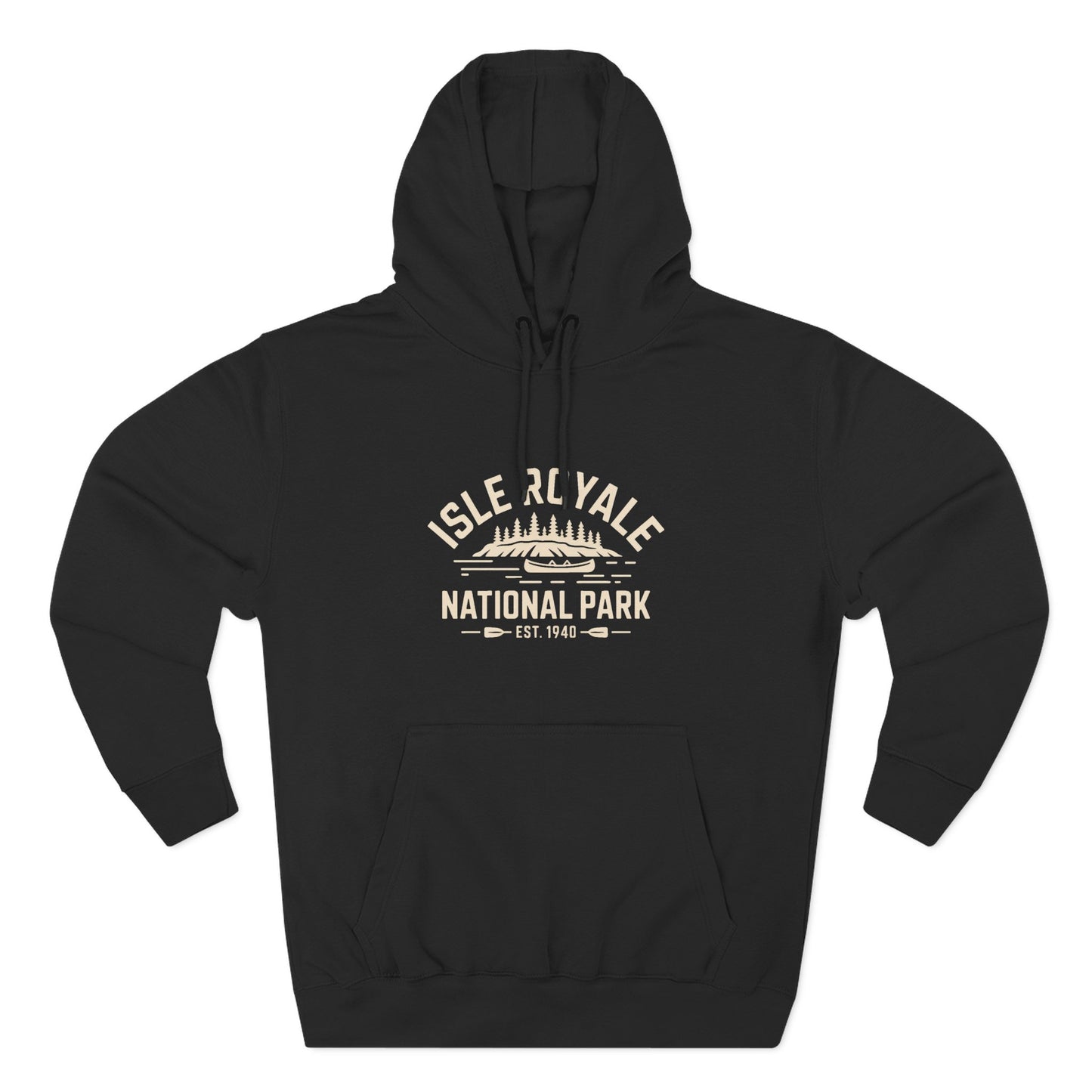 Isle Royale National Park Fleece Hoodie Cotton Blend