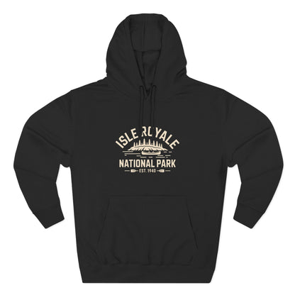 Isle Royale National Park Fleece Hoodie Cotton Blend