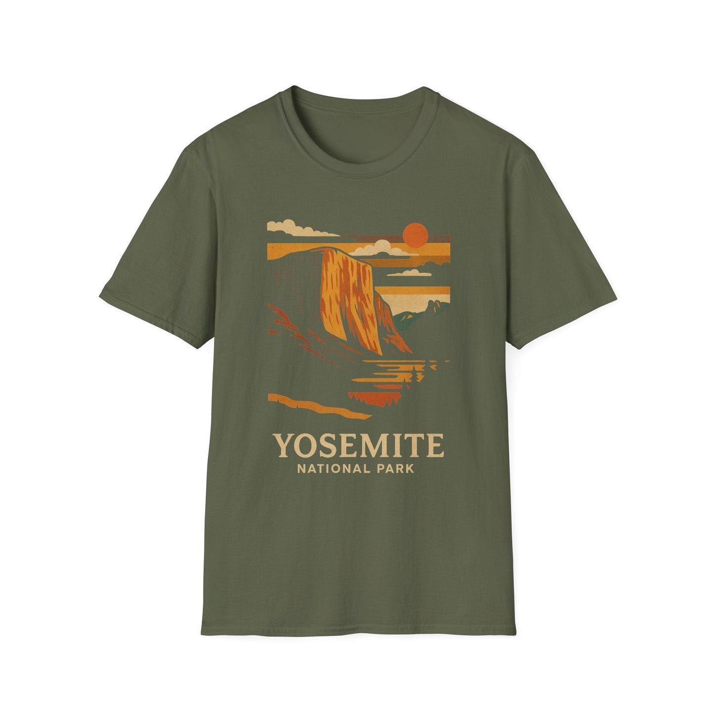 Unisex Softstyle T-Shirt - yosemite (Front Only) - Unisex Softstyle T-Shirt