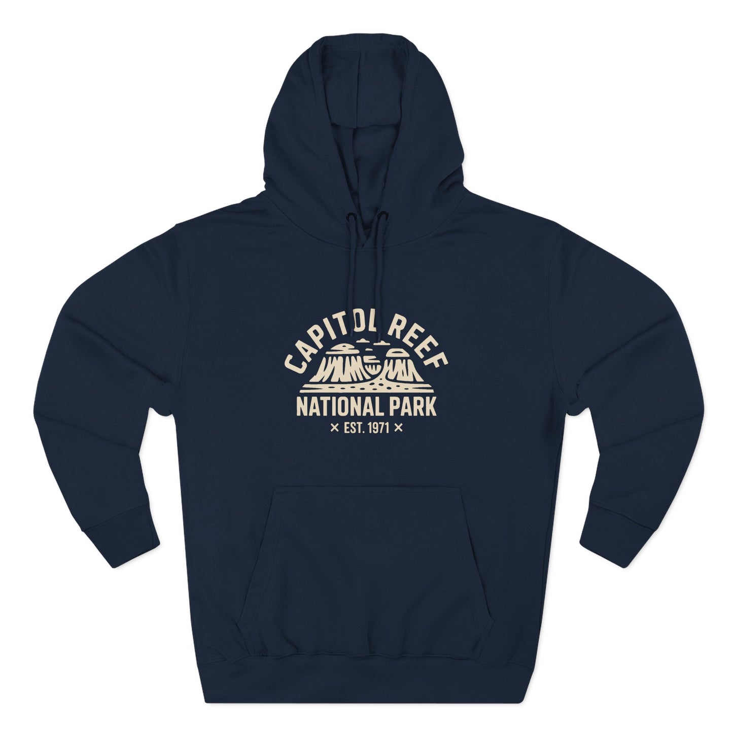 Capitol Reef National Park Fleece Hoodie White