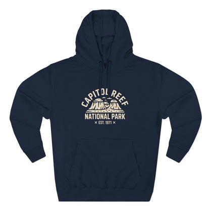Capitol Reef National Park Fleece Hoodie White