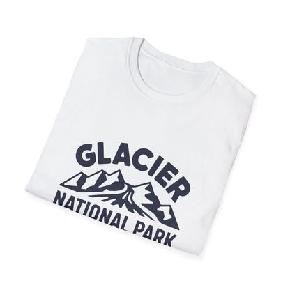 Glacier National Park Logo T-Shirt - White Cotton Tee