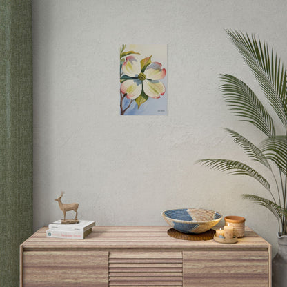 North Carolina Dogwood Watercolor Art Print