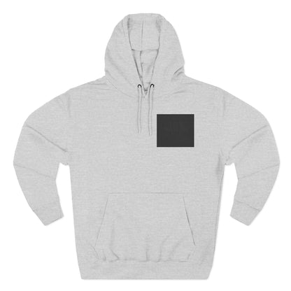 Three-Panel Fleece Hoodie - dolphin (Front+Back) - Three-Panel Fleece Hoodie (Smart: Original on light)
