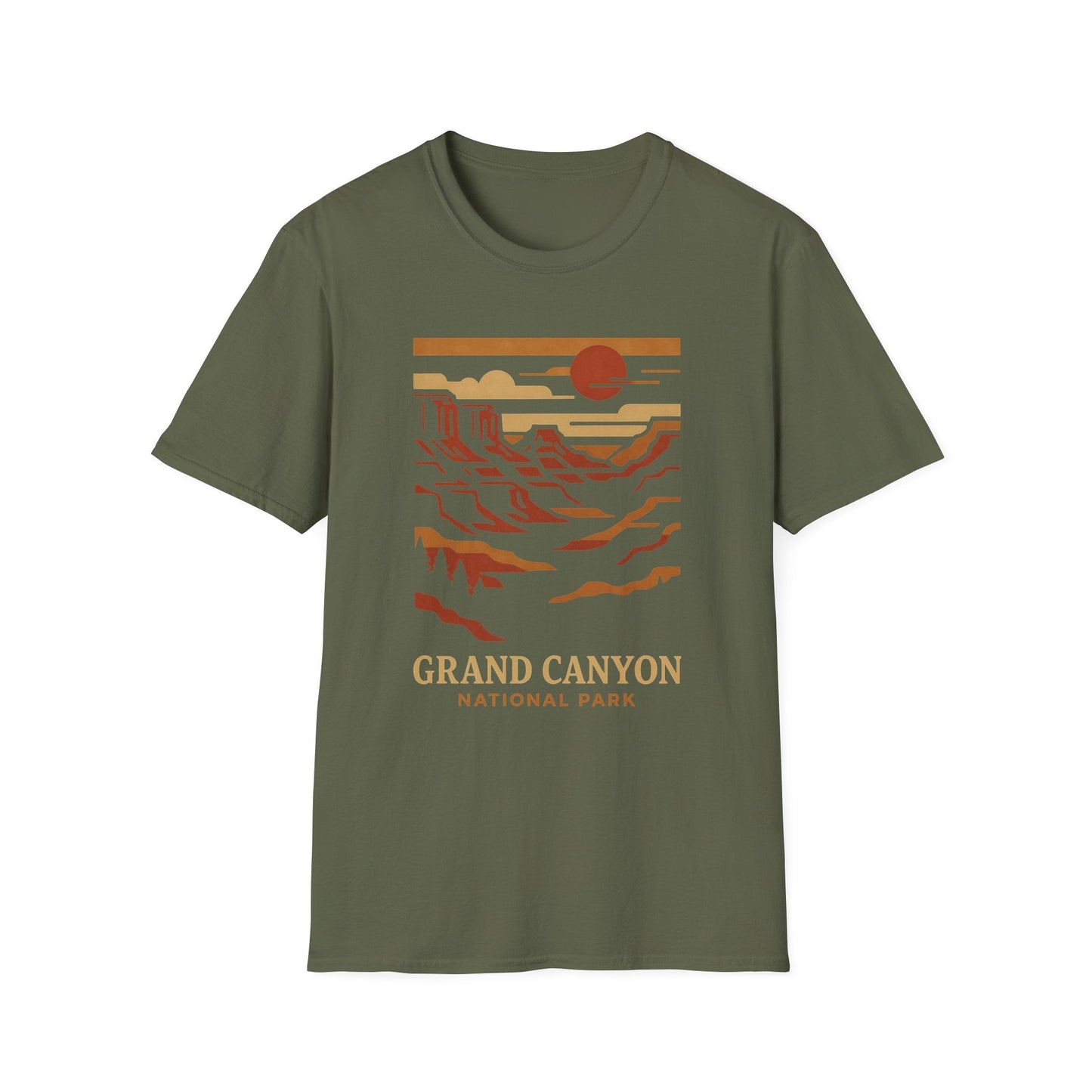 Unisex Softstyle T-Shirt - grand canyon nation (Front Only) - Unisex Softstyle T-Shirt