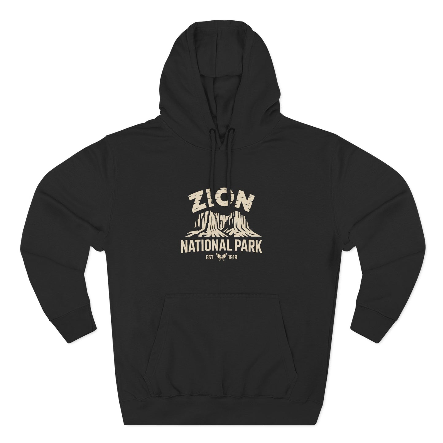 Zion National Park White Fleece Hoodie Limited Edition