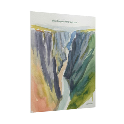 Black Canyon of the Gunnison Watercolor Art Print
