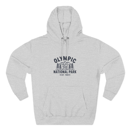 Olympic National Park Fleece Hoodie Ring Spun Cotton