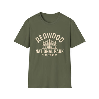 Redwood National Park Graphic T-Shirt - Softstyle White