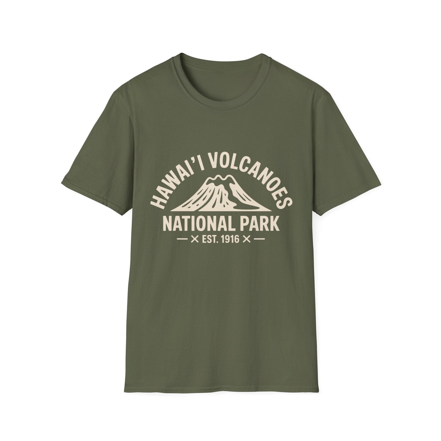 Hawai'i Volcanoes National Park T-Shirt White Cotton