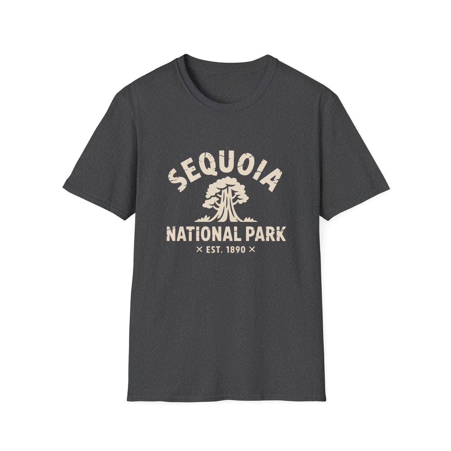 Sequoia National Park Logo T-Shirt - White Cotton
