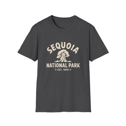 Sequoia National Park Logo T-Shirt - White Cotton