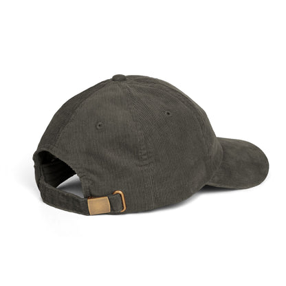 Orca Embroidered Navy Corduroy Baseball Cap
