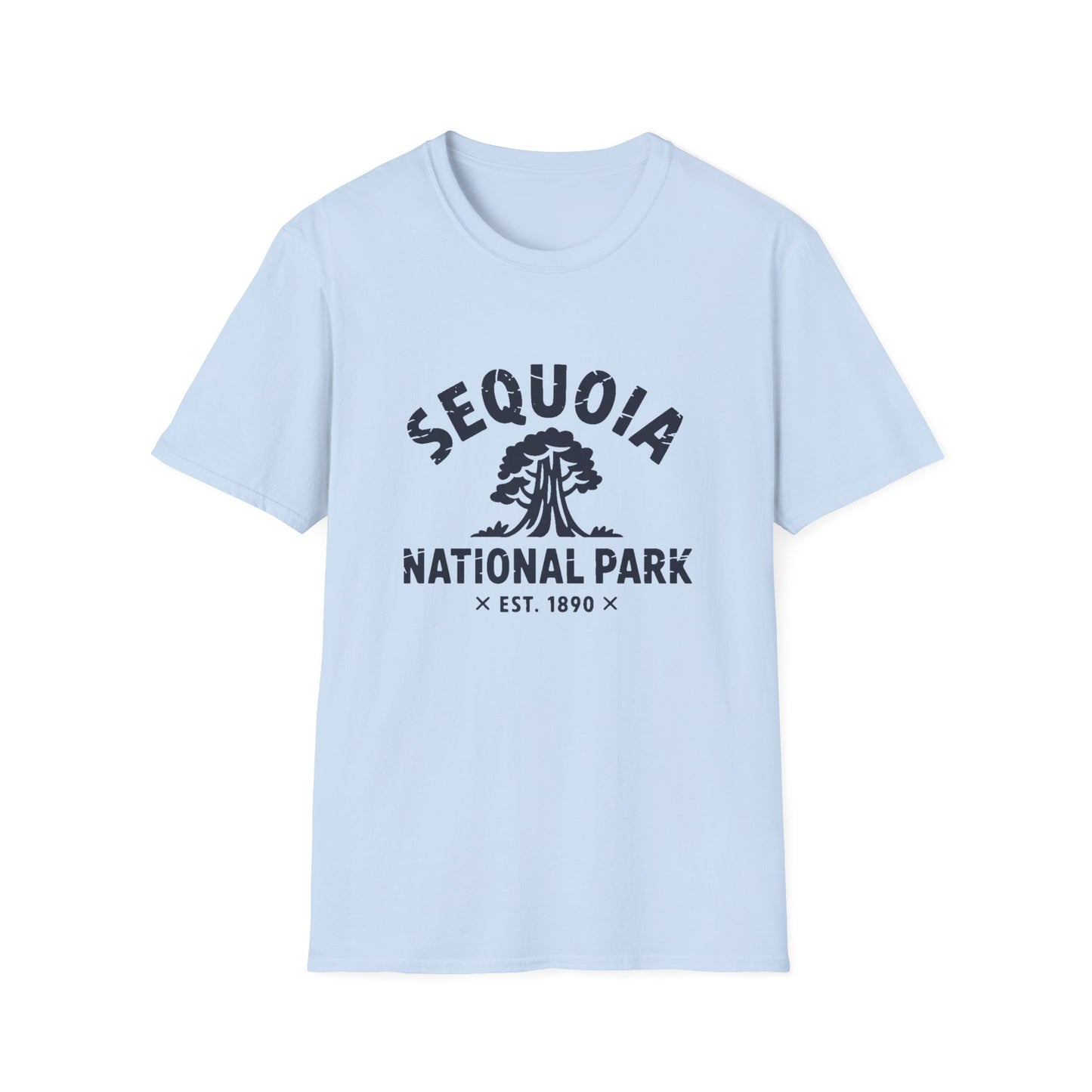 Sequoia National Park Logo T-Shirt - White Cotton