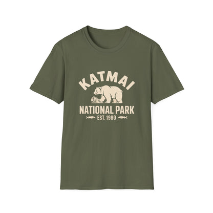 Katmai National Park Bear Graphic Unisex T-Shirt