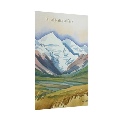 Denali National Park Watercolor Art Print
