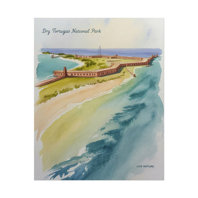 Dry Tortugas National Park Watercolor Print Poster