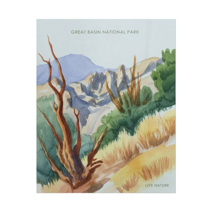 Great Basin National Park Watercolor Art Print