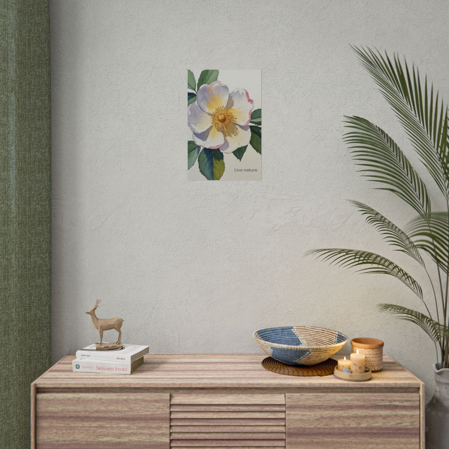 Cherokee Rose Watercolor Art Print 'Live Nature